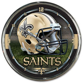 New Orleans Saints Chrome NFL Wall Clock - Taass for sale