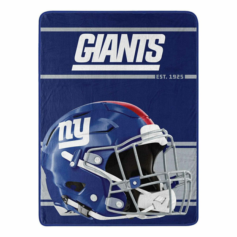 New York Giants Run Super Plush NFL Throw - Taass on sale