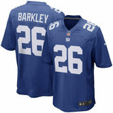 Saquon Barkley #26 New York Giants Game Football NFL Jersey Blue - Taass US