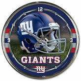 New York Giants Chrome NFL Wall Clock - Taass Online