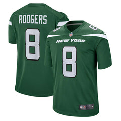 Aaron Rodgers #8 New York Jets Nike Game NFL Jersey Green - Taass US