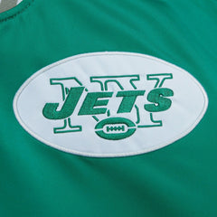 New York Jets Mitchell & Ness Heavyweight Satin NFL Jacket - Taass on sale