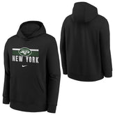New York Jets NFL Team Stripes Nike Club Hoodie (YOUTH) - Taass outlet