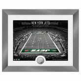 New York Jets Art Deco Stadium Silver Coin Framed NFL Photo - Taass on sale
