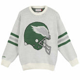 Philadelphia Eagles Mitchell & Ness Retro Helmet NFL Crew Sweater - Taass Online
