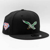 Philadelphia Eagels NFL 75th Anniversary New Era 9FIFTY Snapback NFL Cap Black - Taass Online
