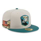 Philadelphia Eagles 2023 NFL Salute to Service New Era 59FIFTY Fitted Cap - Taass Online