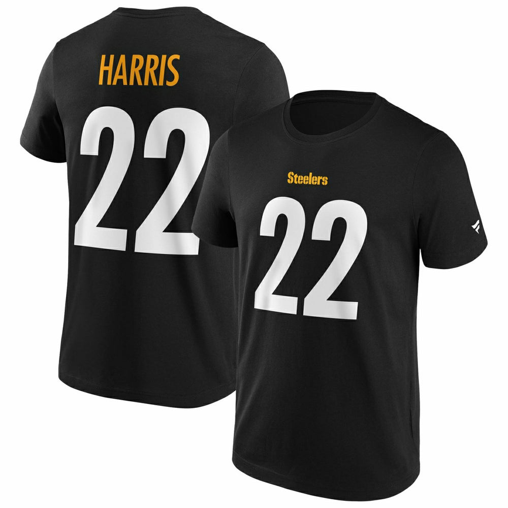 Najee Harris #22 Pittsburgh Steelers Iconic Player NFL T-Shirt Schwarz - Taass discount