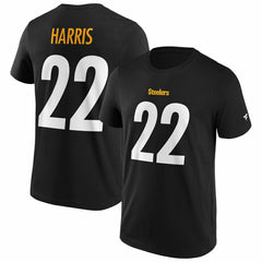 Najee Harris #22 Pittsburgh Steelers Iconic Player NFL T-Shirt Schwarz - Taass discount