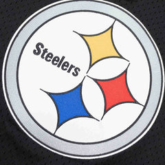 Pittsburgh Steelers Unbeaten Mitchell & Ness NFL V-Neck Mesh Shirt Black - Taass US