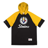 Pittsburgh Steelers Mitchell & Ness Cut Sleeves Fleece Short Sleeve NFL Hoodie - Taass discount