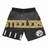 Pittsburgh Steelers Jumbotron Throwback Mitchell & Ness NFL Shorts Black - Taass sale