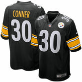 James Conner #30 Pittsburgh Steelers Nike Game NFL Football Jersey Black - Taass Online