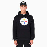Pittsburgh Steelers Logo Hoodie NFL Sweatshirt Black - Taass US