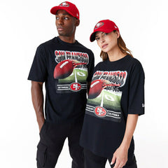 San Francisco 49ers Field Graphic New Era Oversized NFL T-Shirt - Taass sale