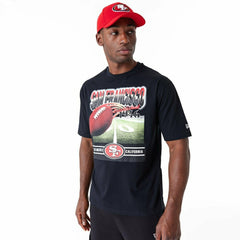 San Francisco 49ers Field Graphic New Era Oversized NFL T-Shirt - Taass sale