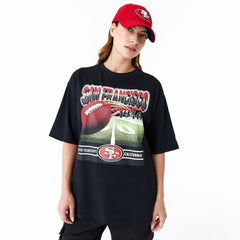 San Francisco 49ers Field Graphic New Era Oversized NFL T-Shirt - Taass sale
