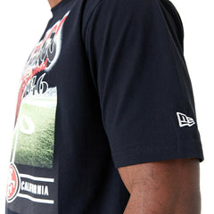 San Francisco 49ers Field Graphic New Era Oversized NFL T-Shirt - Taass sale