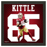 George Kittle #85 San Francisco 49ers Impact Jersey Framed NFL Photo - Taass outlet