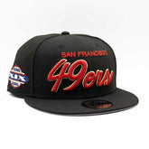 San Francisco 49ers Super Bowl XIX Script New Era 9FIFTY NFL Snapback Cap - Taass outlet