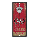 San Francisco 49ers NFL Bottle Opener Sign - Taass Online