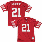 Deion Sanders #21 San Francisco 49ers Legacy Throwback NFL Jersey Red - Taass discount