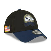 Seattle Seahawks 2022 NFL On-Field Salute to Service New Era 39THIRTY Flex Cap - Taass outlet