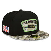 Seattle Seahawks 2021 NFL On-Field Salute to Service New Era 59FIFTY Fitted Cap - Taass discount