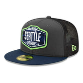 Seattle Seahawks Official 2021 NFL Draft New Era 59FIFTY Fitted Cap - Taass Online