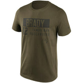 Tom Brady Tampa Bay Buccaneers Camo Fashion NFL T-Shirt Kahki - Taass sale