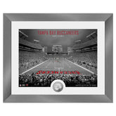 Tampa Bay Buccaneers Art Deco Stadium Silver Coin Framed NFL Photo - Taass outlet