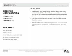 2023 Panini Select Football NFL H2 Box - Taass for sale