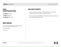 2023 Panini Prizm Football NFL Asia Box - Taass outlet
