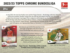 2022/23 Topps Chrome Bundesliga Soccer Hobby Pack - Taass discount