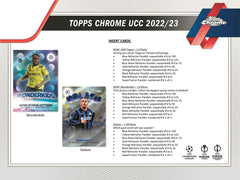 2022/23 Topps Chrome UEFA Club Competitions Soccer Lite Box - Taass on sale