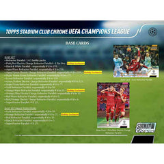 2021/22 Topps UEFA Champions League Stadium Club Chrome Soccer Hobby Box - Taass on sale