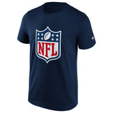 NFL Shield Logo Football T-Shirt Navy - Taass sale