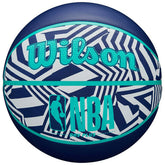Wilson NBA DRV Plus Dazzle Camo Outdoor Basketball Blau (Size 7) - Taass Online