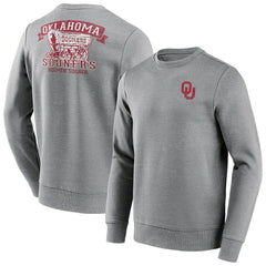 Oklahoma Sooners Boomer Sooner Crew Sweatshirt Gray - Taass discount