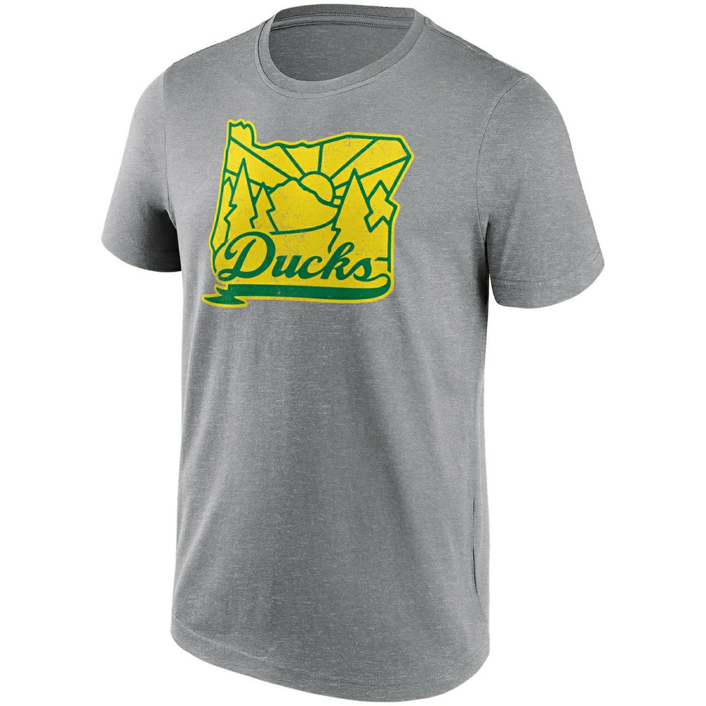 Oregon Ducks State Logo NCAA T-Shirt Gray - Taass outlet