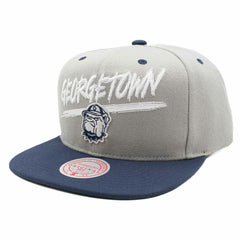 Georgetown Hoyas Transcript Mitchell & Ness Snapback NCAA Cap - Taass US
