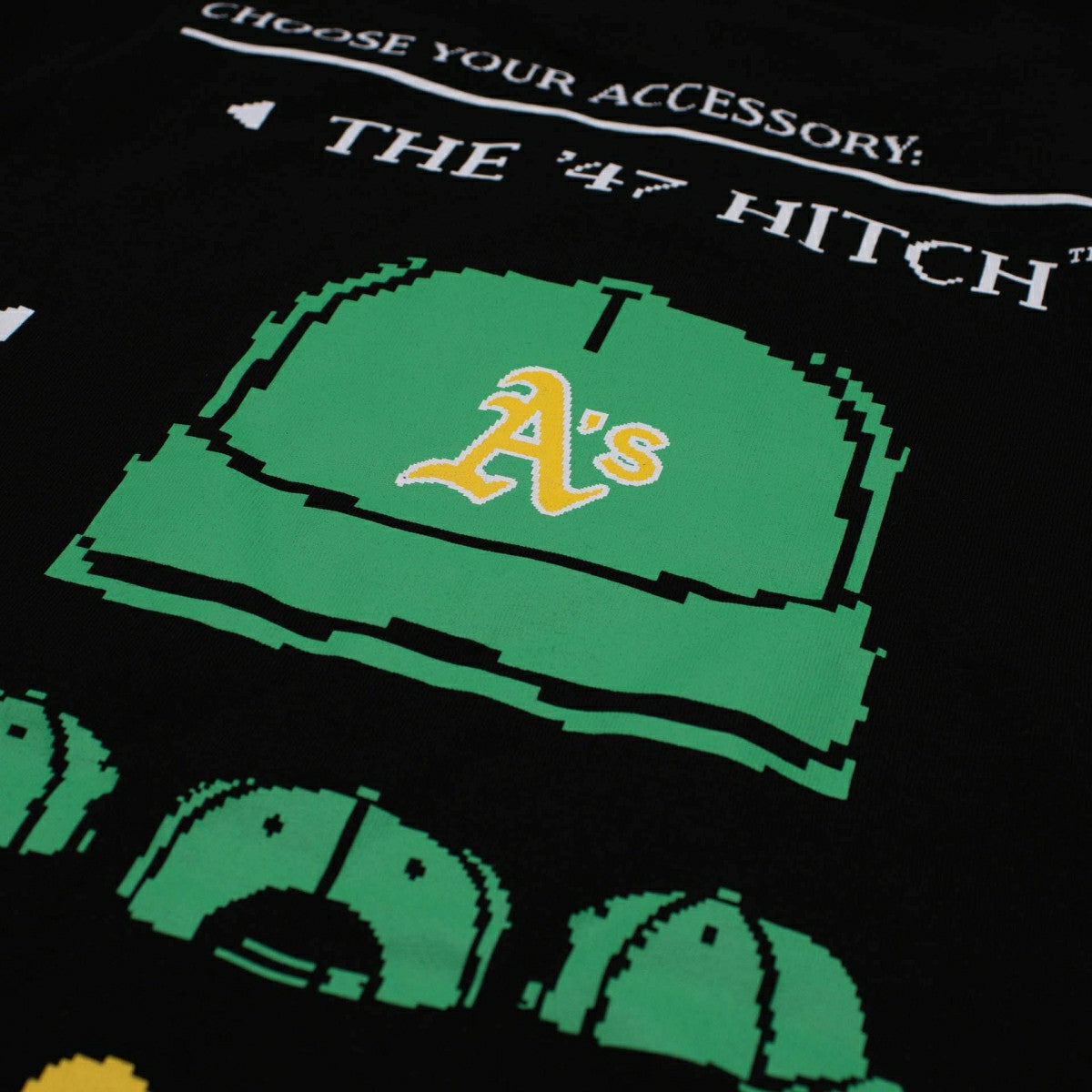 Athletics 8-Bit Hero Foundation MLB T-Shirt Black - Taass on sale