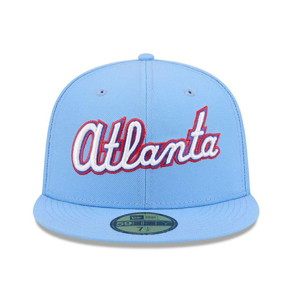 Atlanta Braves MLB City Connect Fan Pack 59FIFTY Fitted Cap Blue - Taass sale