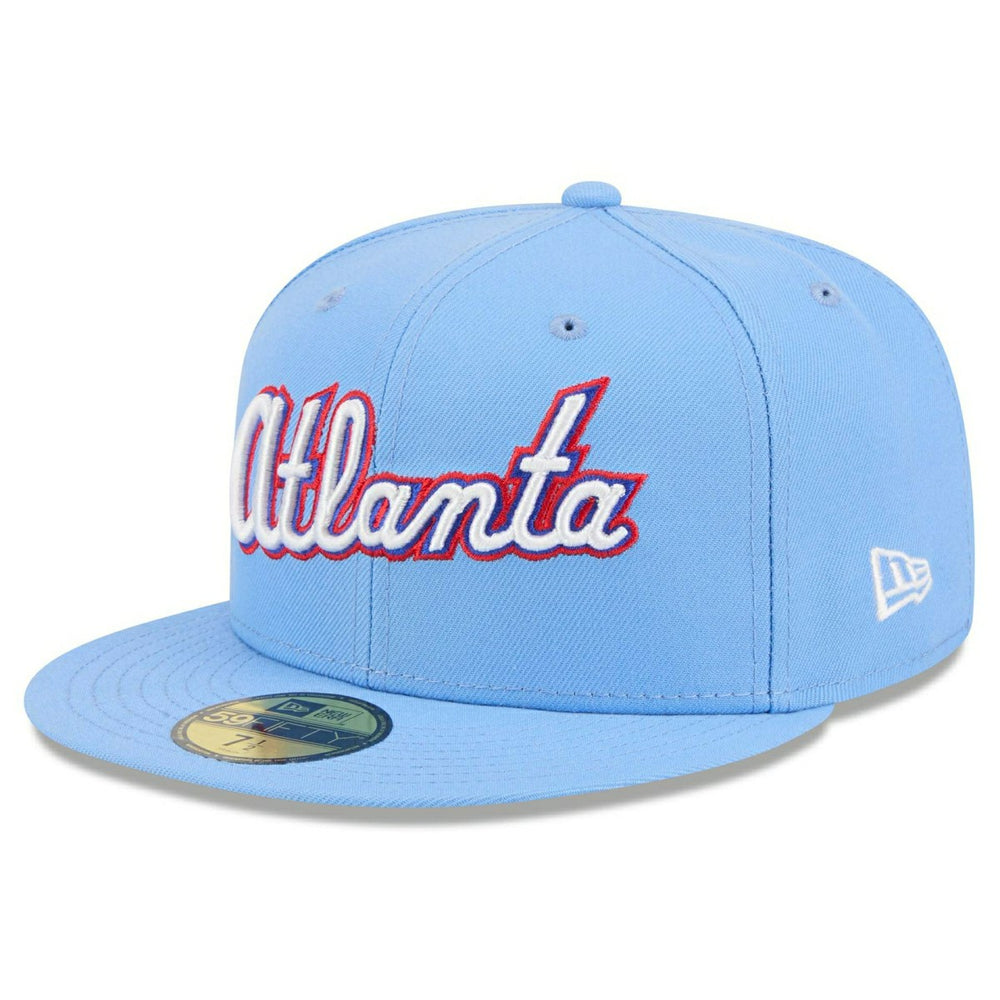 Atlanta Braves MLB City Connect Fan Pack 59FIFTY Fitted Cap Blue - Taass sale