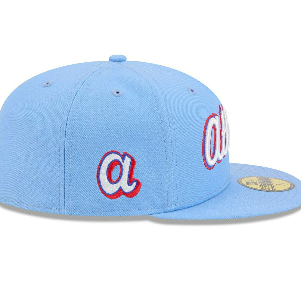 Atlanta Braves MLB City Connect Fan Pack 59FIFTY Fitted Cap Blue - Taass sale