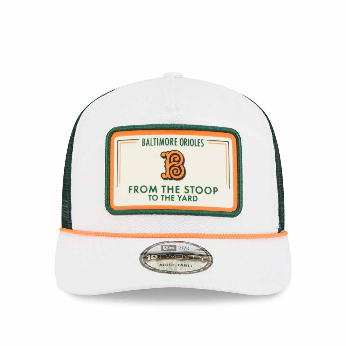 Baltimore Orioles 2026 MLB City Connect 19TWENTY Fan Pack Adjustable Trucker Cap White - Taass for sale