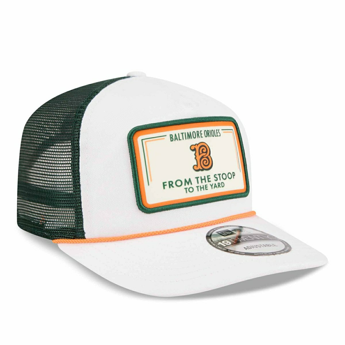 Baltimore Orioles 2026 MLB City Connect 19TWENTY Fan Pack Adjustable Trucker Cap White - Taass for sale