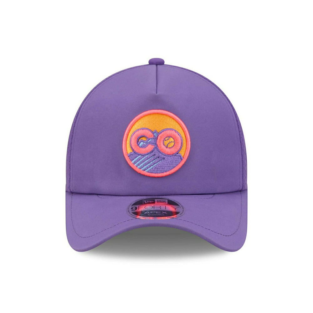 Colorado Rockies 2026 MLB City Connect 9FORTY APEX Trucker Cap Purple - Taass sale