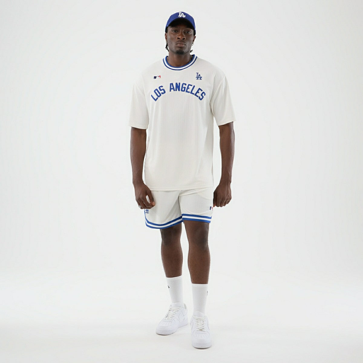 Los Angeles Dodgers Team Arch Oversized MLB T-Shirt White - Taass US