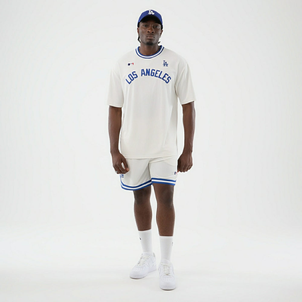 Los Angeles Dodgers Team Arch Oversized MLB T-Shirt White - Taass US